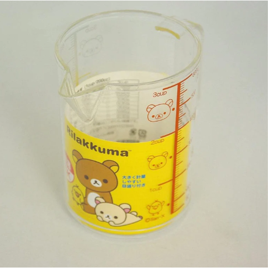 現貨 日本製 拉拉熊 透明量杯 600ml│刻度量杯 耐熱 烘焙 Bu媽你好-細節圖2
