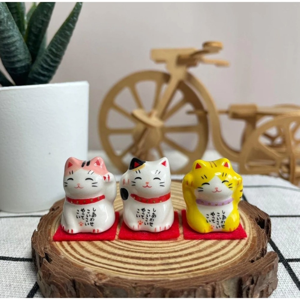 現貨 藥師窯 彩繪招財貓│陶瓷 公仔Bu媽你好-細節圖3