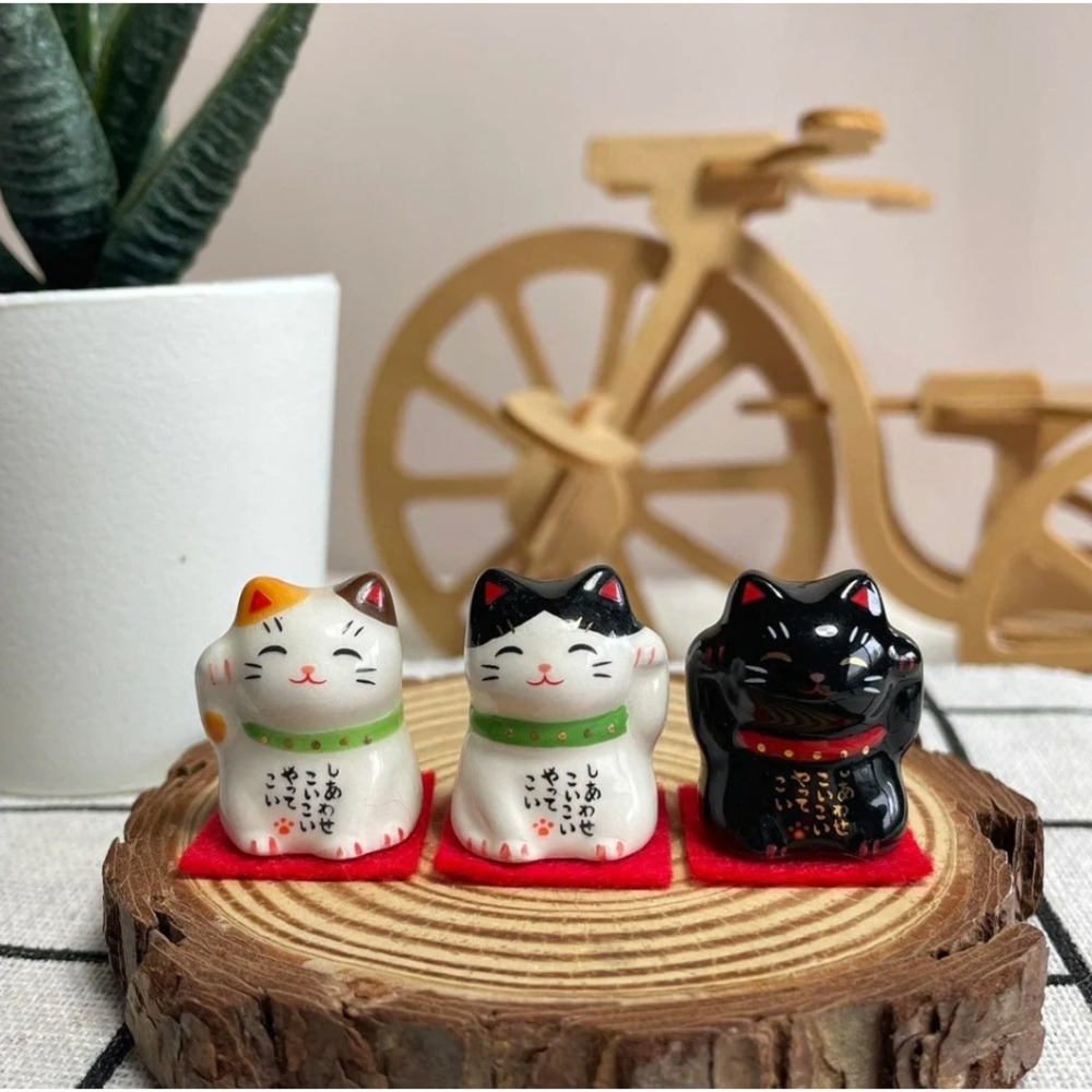 現貨 藥師窯 彩繪招財貓│陶瓷 公仔Bu媽你好-細節圖4