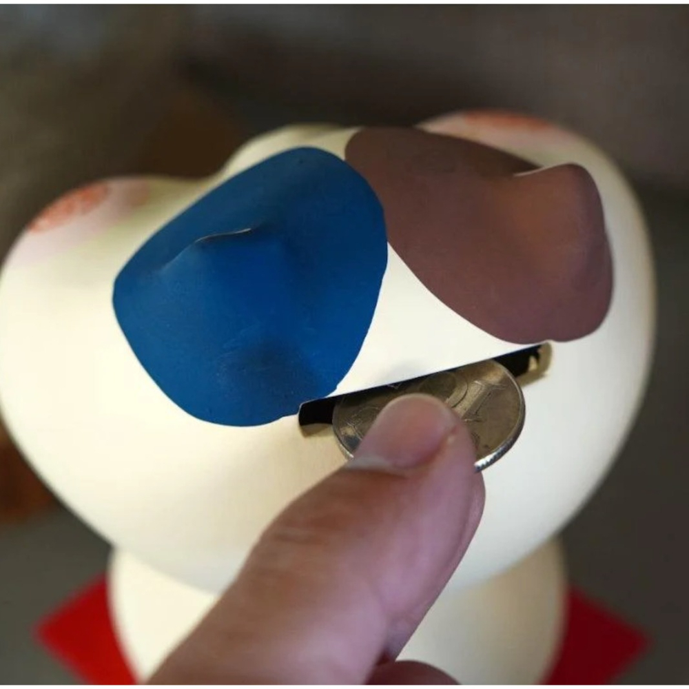 現貨 三花貓造型公仔存錢筒｜ 無釉陶，裝飾品、辦公療癒 Bu媽你好-細節圖3