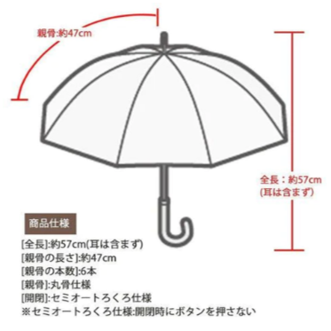 日本兒童立體卡通直桿雨傘｜蠟筆小新 角落生物  Bu媽你好-細節圖2