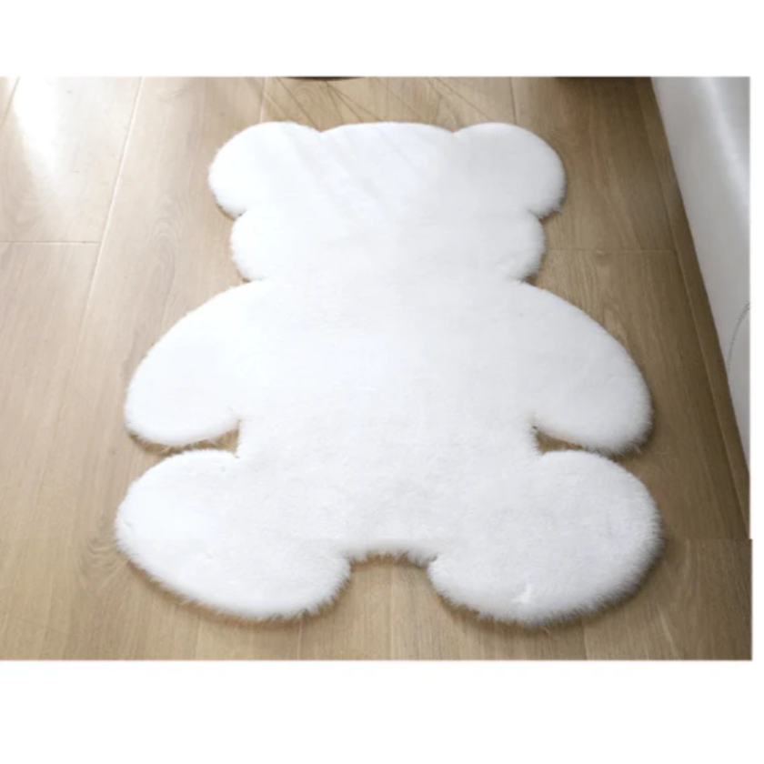 冬季保暖｜泰迪熊柔軟毛絨地毯，乳白色 / 卡其色 Bu媽你好-細節圖6