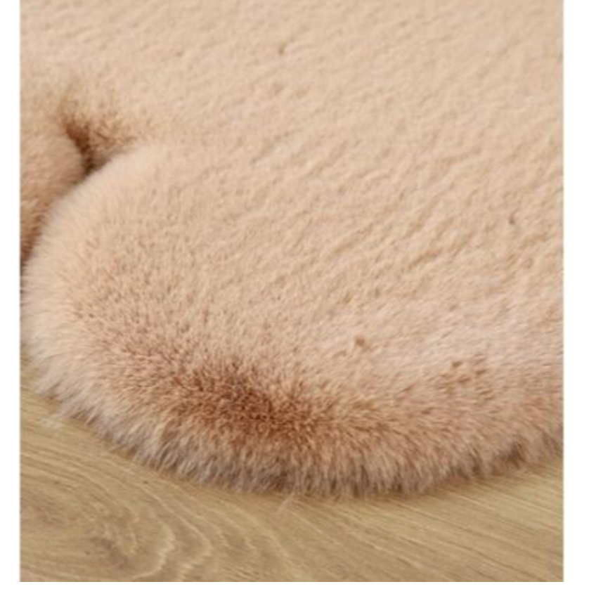 冬季保暖｜泰迪熊柔軟毛絨地毯，乳白色 / 卡其色 Bu媽你好-細節圖8