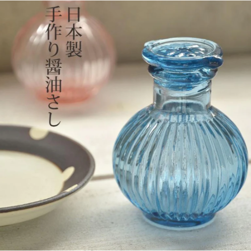 現貨 日本復古手工玻璃蕾絲醬油瓶-日本製 Bu媽你好