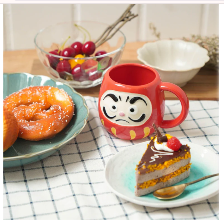 日本達摩美濃燒陶瓷杯｜開運必勝合格戀愛不倒翁 Bu媽你好-細節圖3