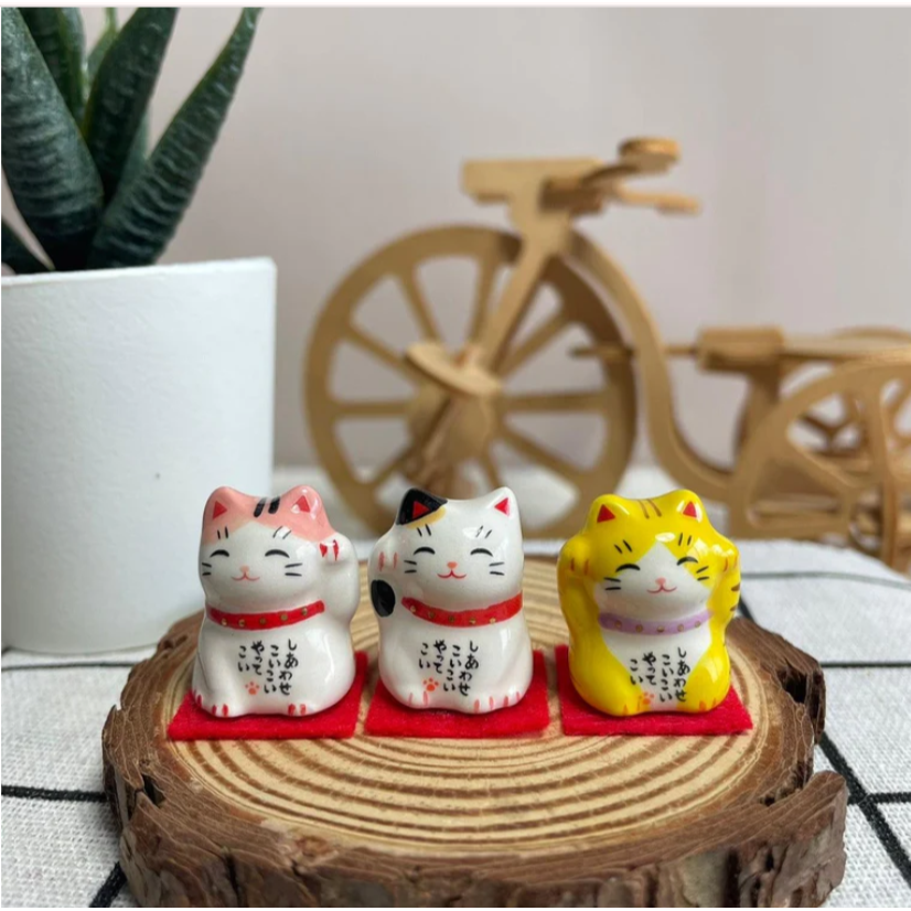 藥師窯 彩繪招財貓│陶瓷 公仔 Bu媽你好-細節圖3
