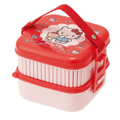 Hello Kitty 雙層便當盒｜上學必備  Bu媽你好-細節圖3