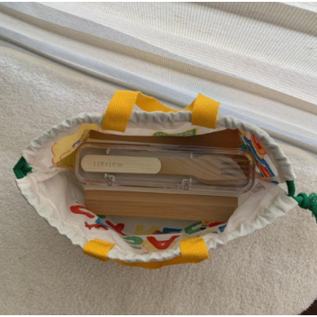 芝麻街便當袋 | 午餐袋 束口袋 收納袋 Skater  Bu媽你好-細節圖4