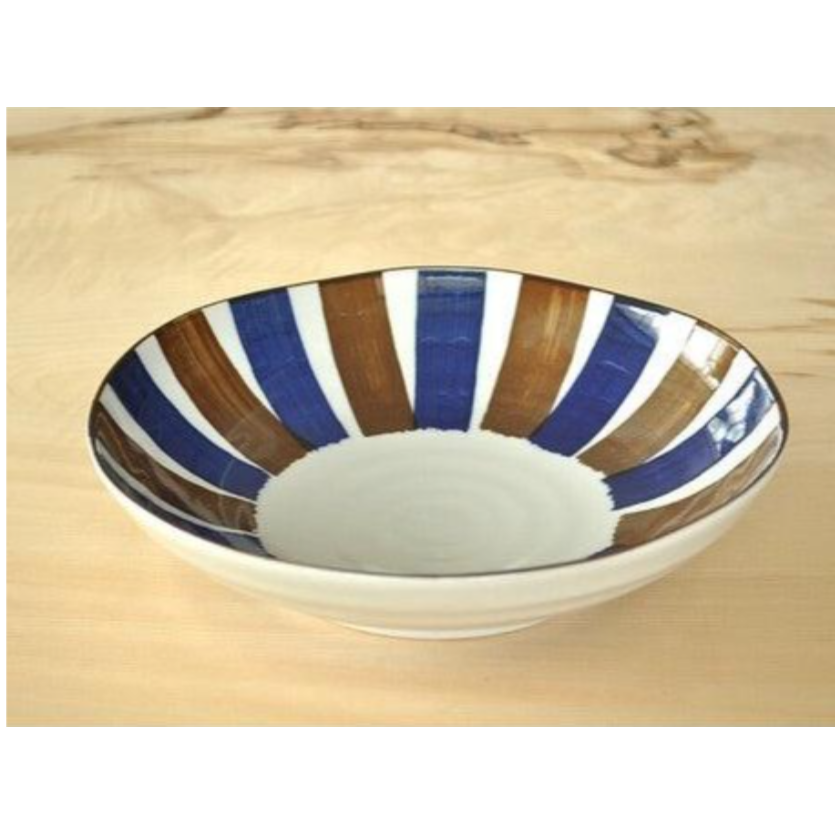 日本製造 復古風 雙色銹十草系列 陶瓷餐盤 | 日本製 廚房 烹飪 餐具 Bu媽你好-細節圖4