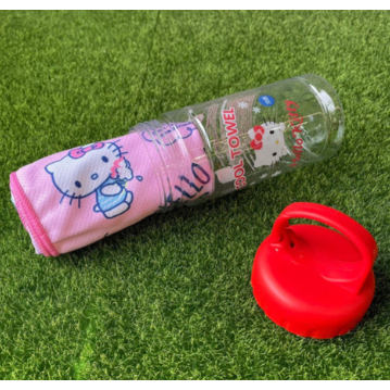 日本 三麗鷗 涼感毛巾 涼感巾｜附收納罐  Bu媽你好-細節圖7