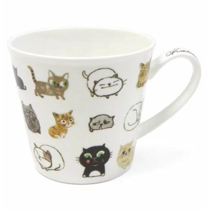 貓咪 輕量陶瓷 咖啡杯盤組│ 馬克杯 盤子 Bu媽你好-細節圖2