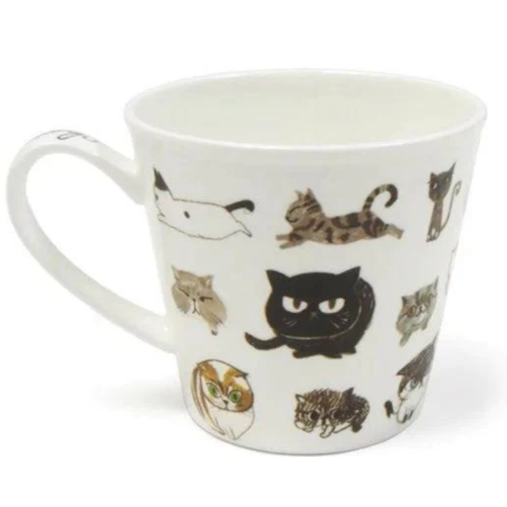 貓咪 輕量陶瓷 咖啡杯盤組│ 馬克杯 盤子 Bu媽你好-細節圖4