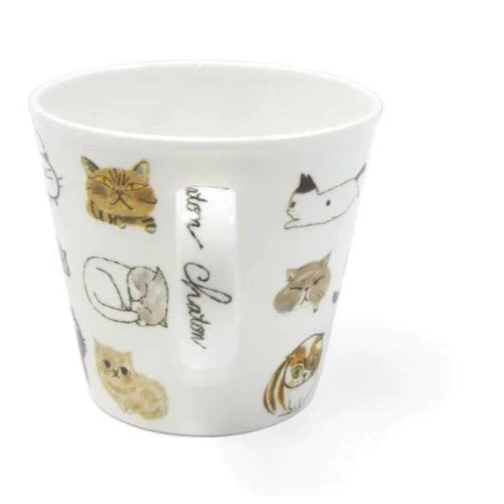 貓咪 輕量陶瓷 咖啡杯盤組│ 馬克杯 盤子 Bu媽你好-細節圖5