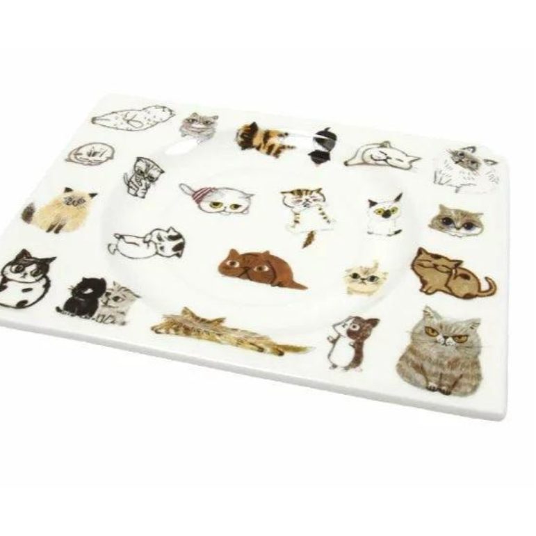 貓咪 輕量陶瓷 咖啡杯盤組│ 馬克杯 盤子 Bu媽你好-細節圖7