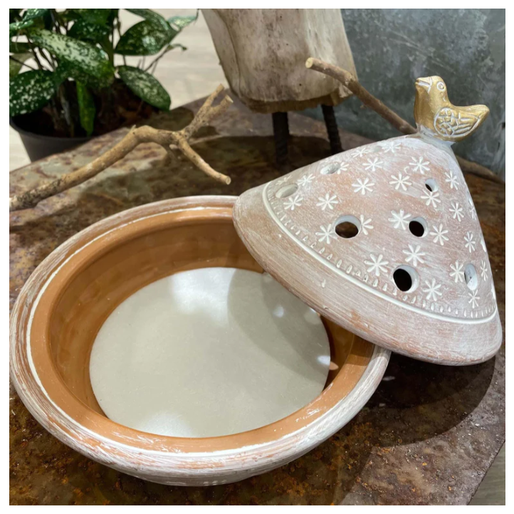 現貨 PeopleTree 可愛小鳥造型陶土櫻花蚊香燻香座 Bu媽你好-細節圖3