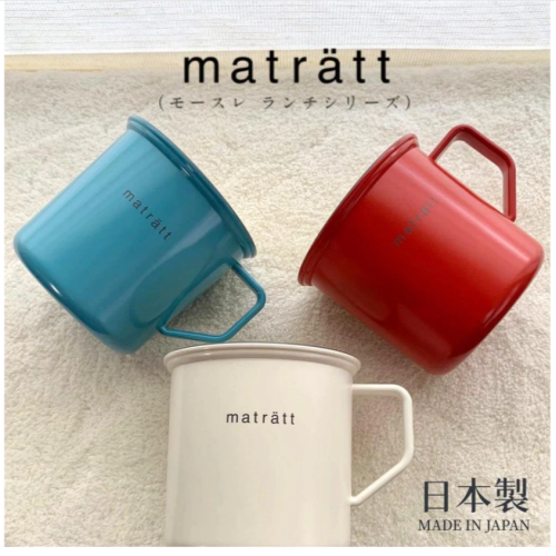 matratt 輕量馬克杯 550ml | 琺瑯風格 水杯 露營 野餐 Bu媽你好