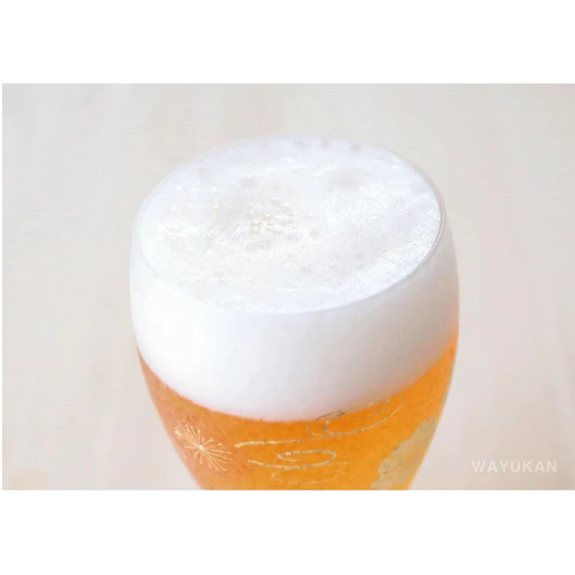 櫻花水紋啤酒杯 380ml│玻璃酒杯 日式風格 Bu媽你好-細節圖3