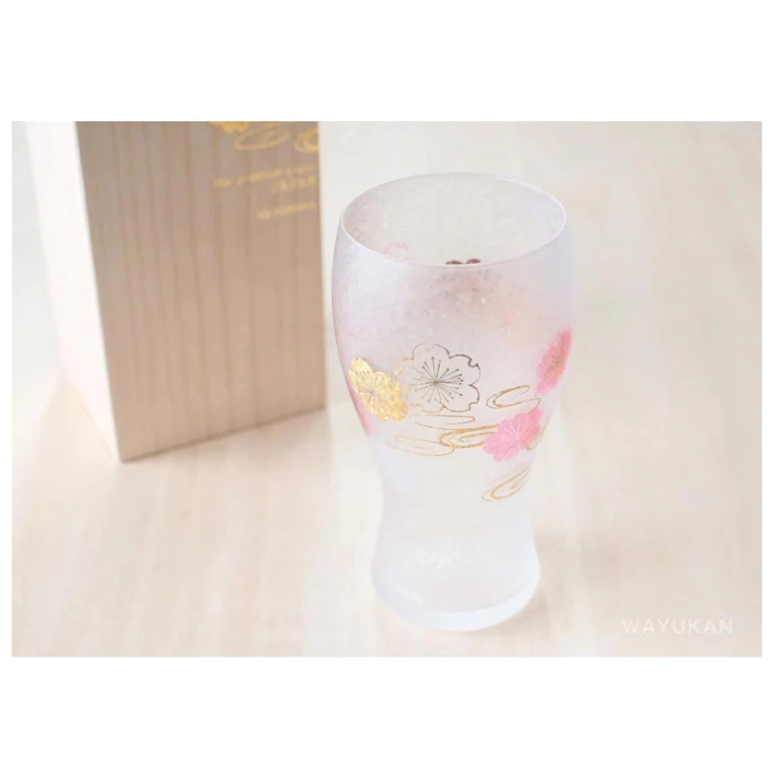 櫻花水紋啤酒杯 380ml│玻璃酒杯 日式風格 Bu媽你好-細節圖5