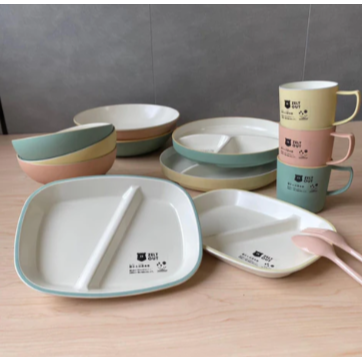 日本製 BISQUE Zelt 野餐露營餐具組｜碗 杯子 盤子 湯匙叉子 Bu媽你好