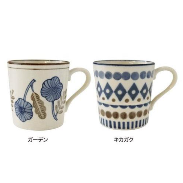 現貨 日本製 美濃燒馬克杯 北歐圖案｜花卉 民俗風圖騰 Bu媽你好-細節圖3