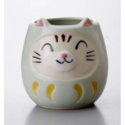 現貨 日本製 貓咪達摩 馬克杯 粉紅色/黃色/綠色/紅色 | 達摩 貓奴 日本製造 陶器 陶瓷 咖啡杯 Bu媽你好-規格圖10