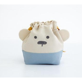 日本 兔子 熊熊造型兒童餐袋S｜收納袋 束口袋 旅行收納-細節圖3