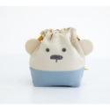 日本 兔子 熊熊造型兒童餐袋S｜收納袋 束口袋 旅行收納-規格圖4