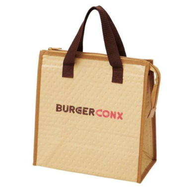 日本製 BURGER CONX 漢堡雙層便當盒/便當袋  Bu媽你好-細節圖2