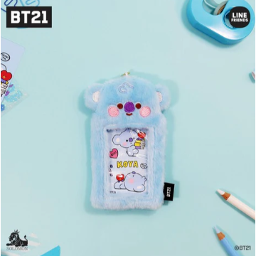 BT21 毛絨絨卡套｜防彈少年 BTS 證件卡套 悠遊卡套  Bu媽你好-細節圖3