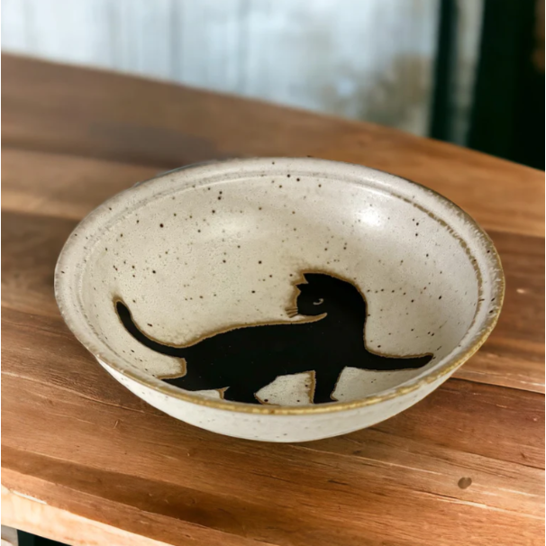 現貨 日本製 BLUT＇S rokuro 六魯 六魯 黑貓回頭看 麥片碗 寵物碗 沙拉碗 Bu媽你好-細節圖5