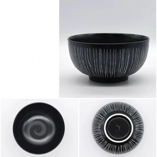 現貨 日本製 美濃燒 彫十草 拉麵碗 丼飯碗 碗公 Bu媽你好-細節圖8