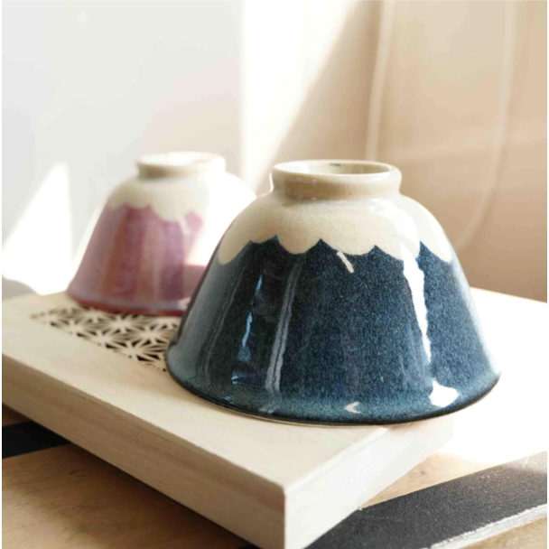 現貨 日本製 Rokuro Blut＇s 六魯 富士山 飯碗｜陶瓷碗 餐碗 對碗 Bu媽你好-細節圖5