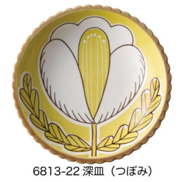 現貨 日本製 復古 花草 陶瓷餐具｜義大利麵盤 甜點盤 點心碗 Bu媽你好-細節圖5