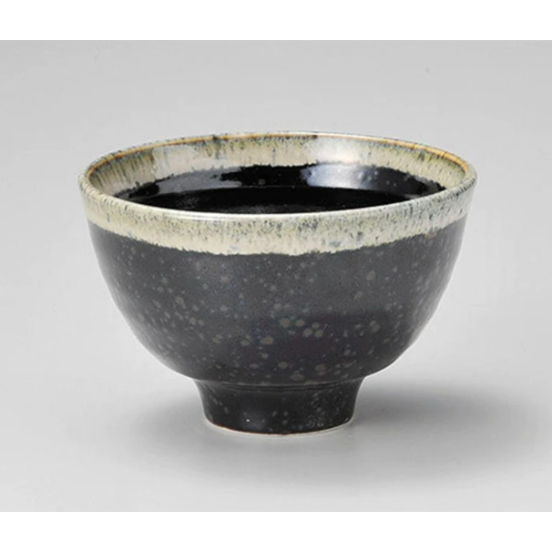 現貨 日本製 反六兵衛 吹墨 窯變白流｜4寸餐碗 Bu媽你好-細節圖3