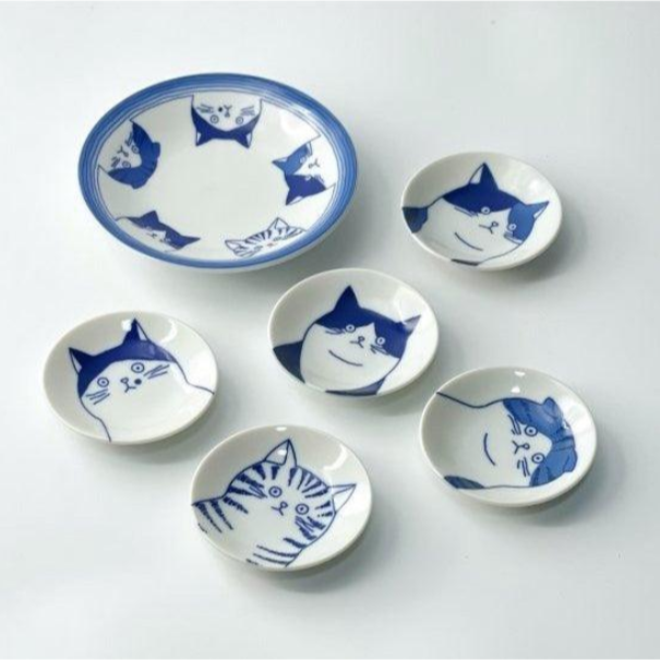 現貨 日本製 美濃燒 SHICHITA 貓咪餐具｜餐盤 小碟子 禮盒 Bu媽你好-細節圖2
