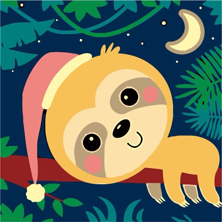 現貨【好好】數字油畫DIY (296款) 20x20cm 居家裝飾 紓壓好物 美術創作 繪畫 動物油畫 生肖-規格圖4