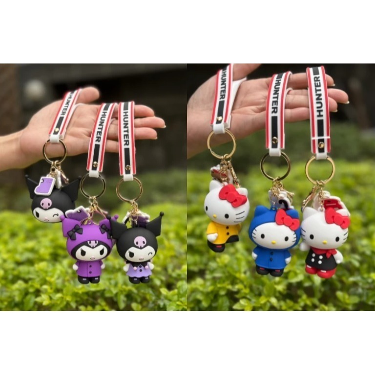 💎現貨馬上出💎 HUNTER x Sanrio characters 三麗鷗 公仔鑰匙圈 指定款 Kt 酷洛米 禮物-細節圖3