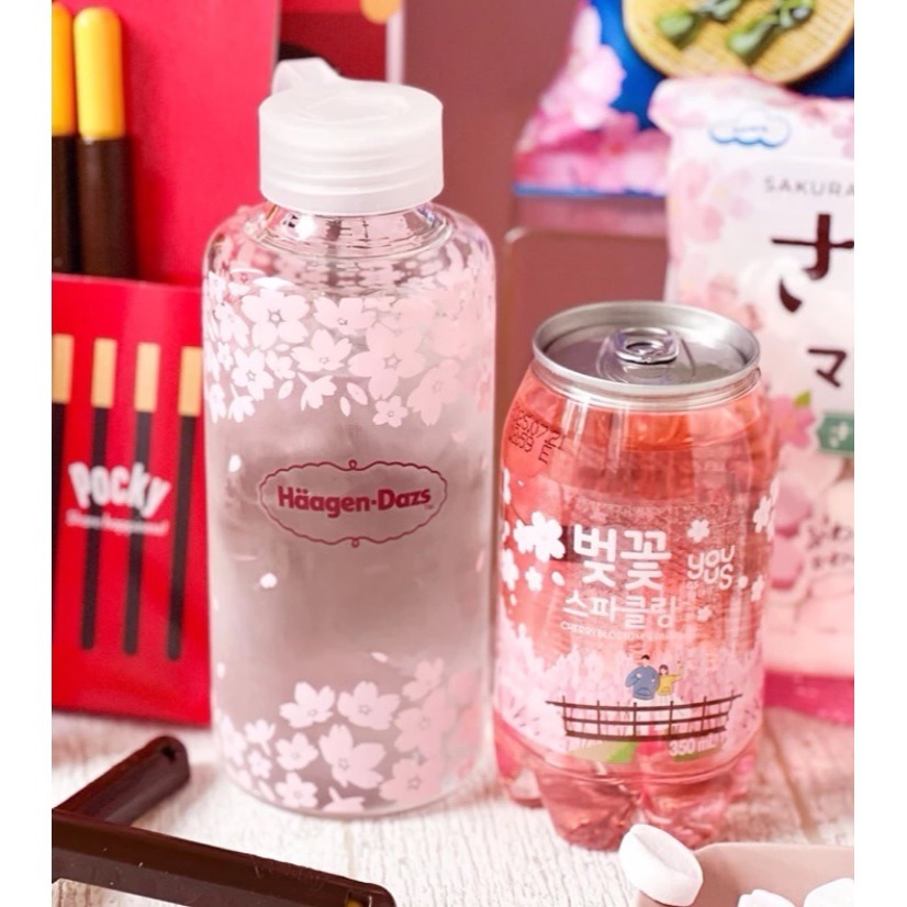 💎現貨馬上出💎 哈根達斯 櫻花冷飲變色瓶 450ml-細節圖2
