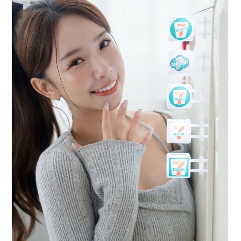 7-11 711 磁吸燈箱 7-11經典招牌燈箱磁鐵 (全套共5款) 7-11燈箱 2026最新版-細節圖2