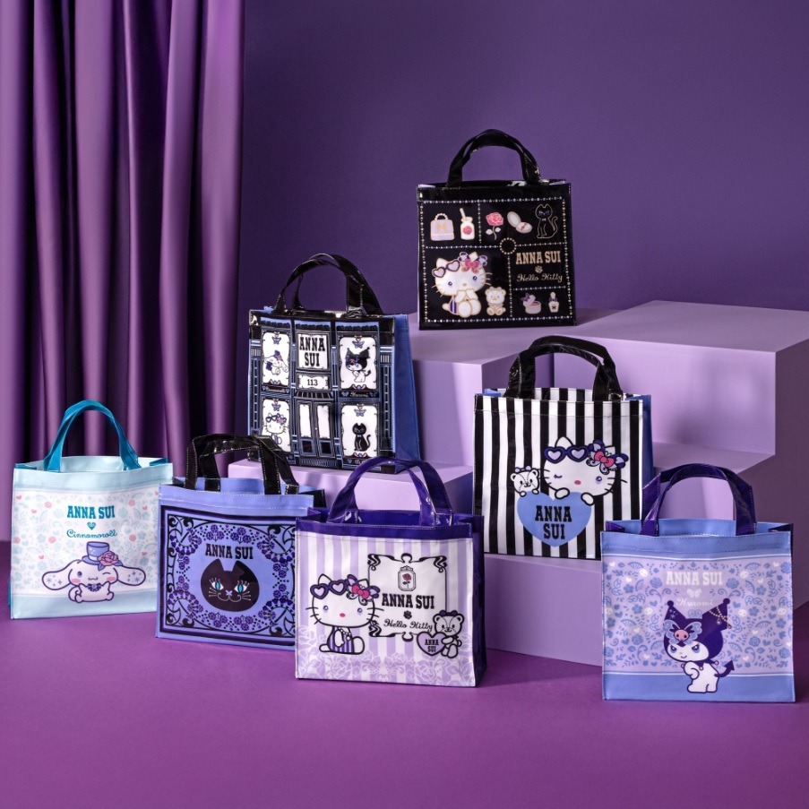 (賠本便宜賣) 7-11 Anna Sui x Sanrio 聯名 飲料提袋 時尚提袋 (全新未拆) 隨機款出貨-細節圖4
