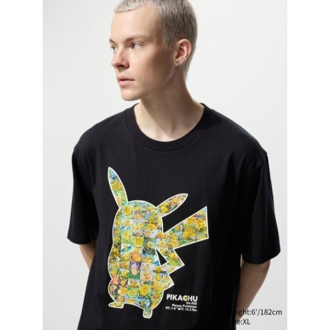 (特價)正版 UNIQLO x 寶可夢 Pokémon 限量聯名T恤 皮卡丘 藍T 男裝 女裝 短袖T恤 原價490元-細節圖3