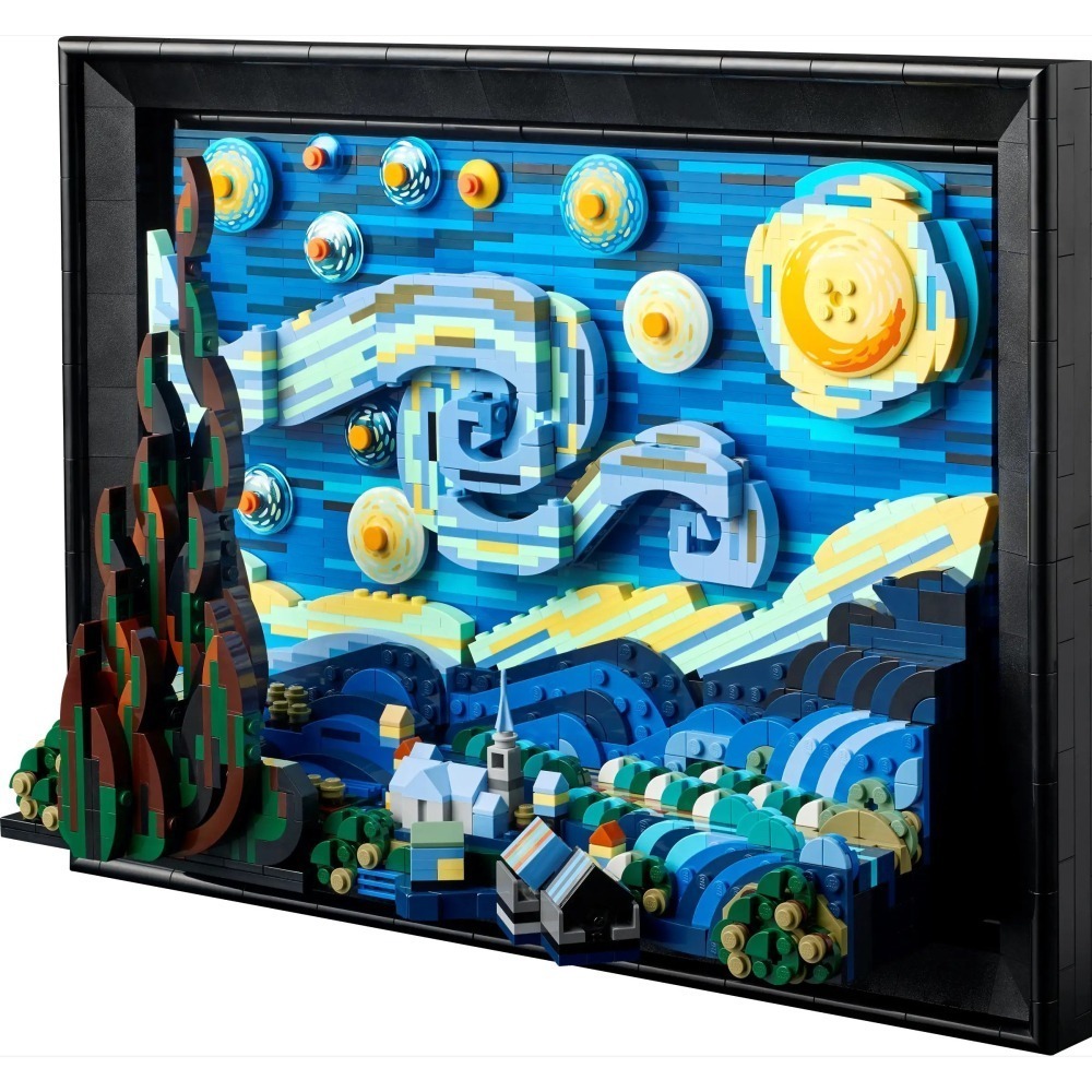 今小胖-樂高 LEGO 21333 IDEAS 梵谷- 星夜The Starry Night - 大盒面交-細節圖3