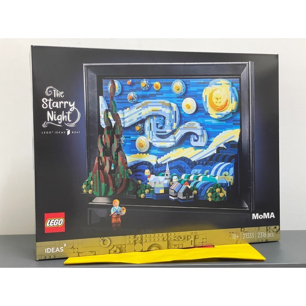 今小胖-樂高 LEGO 21333 IDEAS 梵谷- 星夜The Starry Night - 大盒面交-細節圖4