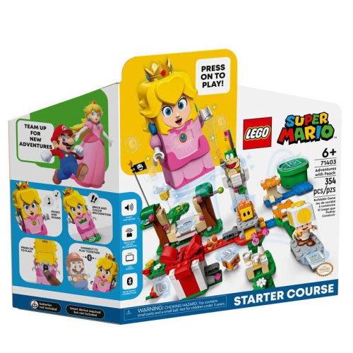 [大王機器人] 樂高 LEGO 71403 碧姬公主冒險主機 超級瑪利歐™系列 零件數：354