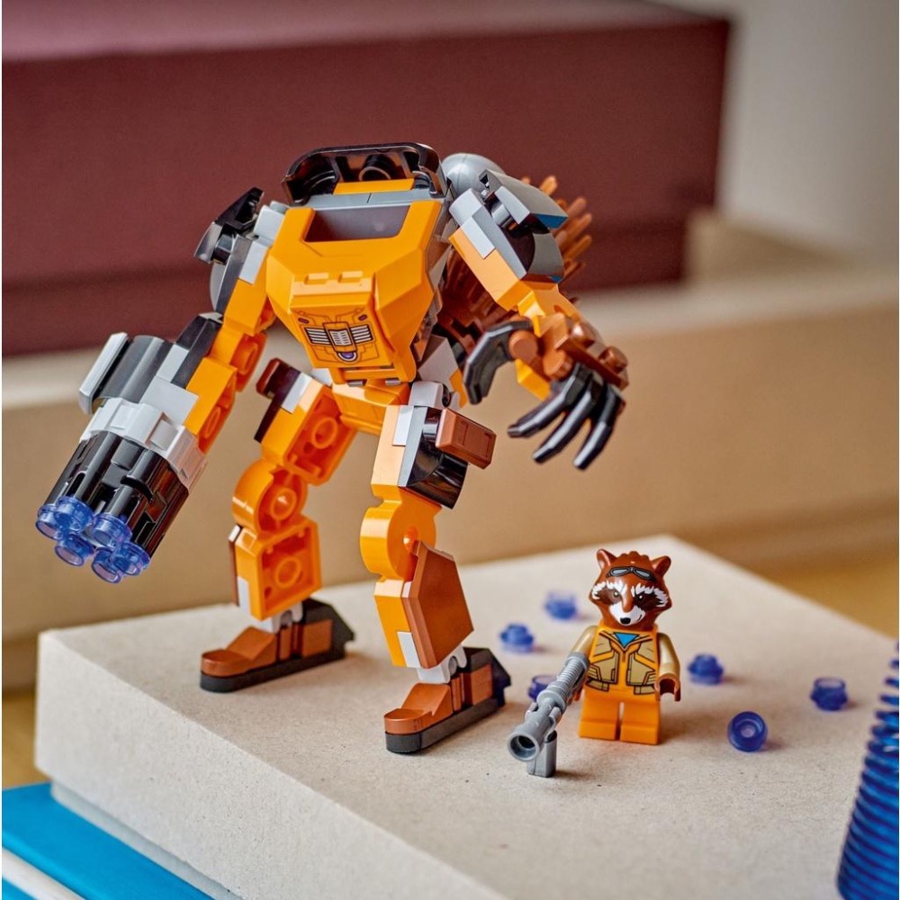 [大王機器人] 樂高 LEGO 76243 漫威 超級英雄 Rocket Mech Armor-細節圖6