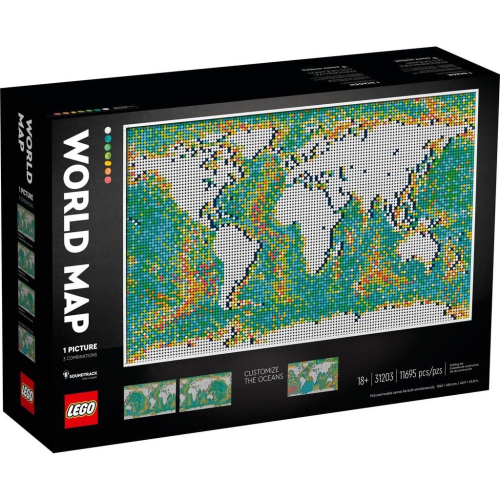[大王機器人] 樂高 LEGO 31203 ART 系列 世界地圖