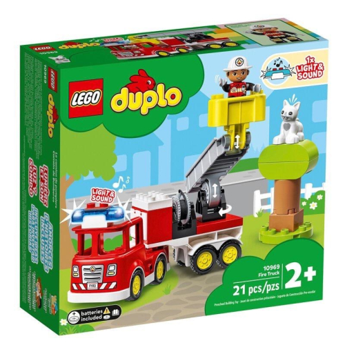 [大王機器人] LEGO 10969 消防車 duplo 得寶® 幼兒系列 零件數：21