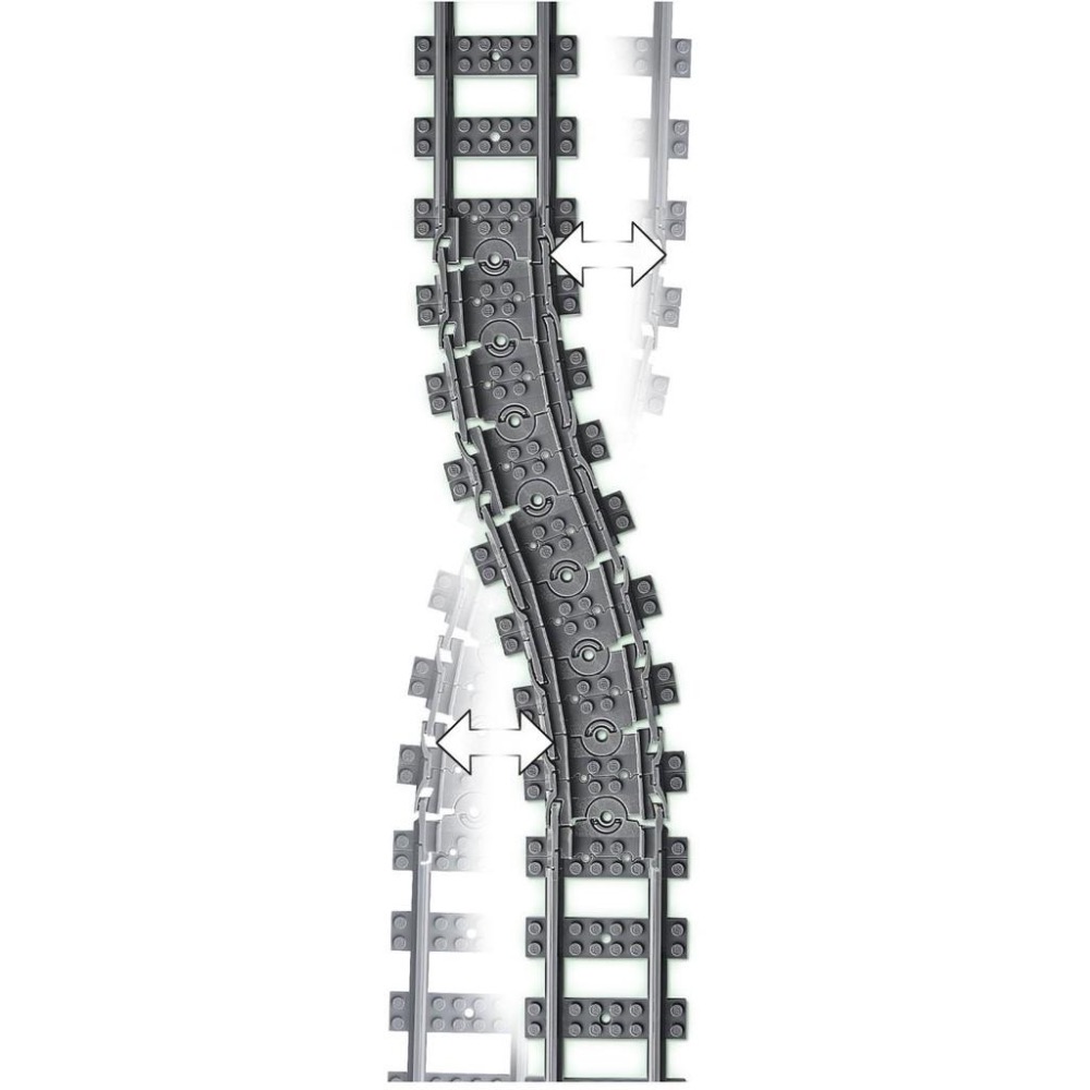 [大王機器人] LEGO 樂高 60205  城市系列 軌道和彎道 積木 玩具 火車用鐵軌-細節圖3
