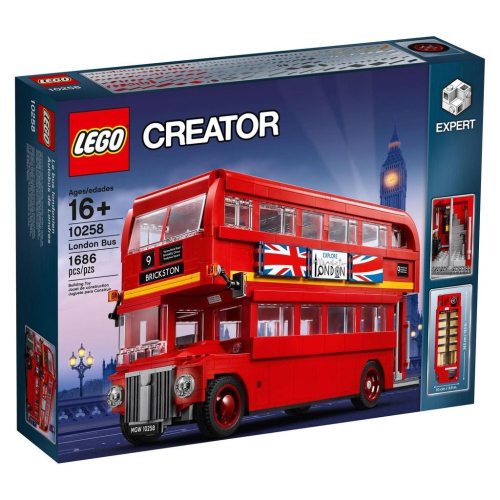 [大王機器人] 樂高 LEGO 10258 英國倫敦巴士 Creator Expert系列 零件數：1,686