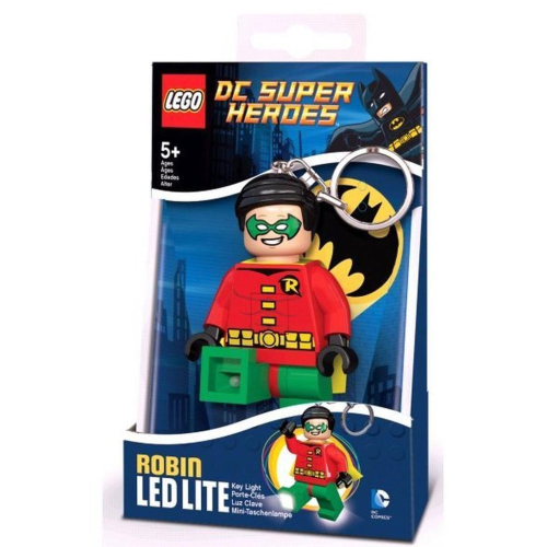 [大王機器人創作中心] LEGO 樂高積木 蝙蝠俠-羅賓 LED 鑰匙圈 盒裝 DC Robin